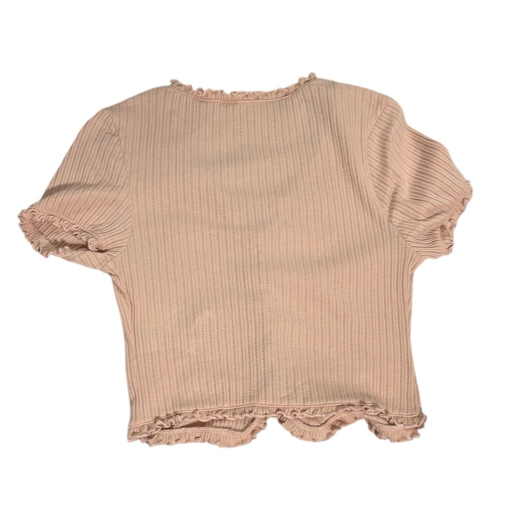 Levi’s- Pink Ribbed Button Up - Picture 3 of 8